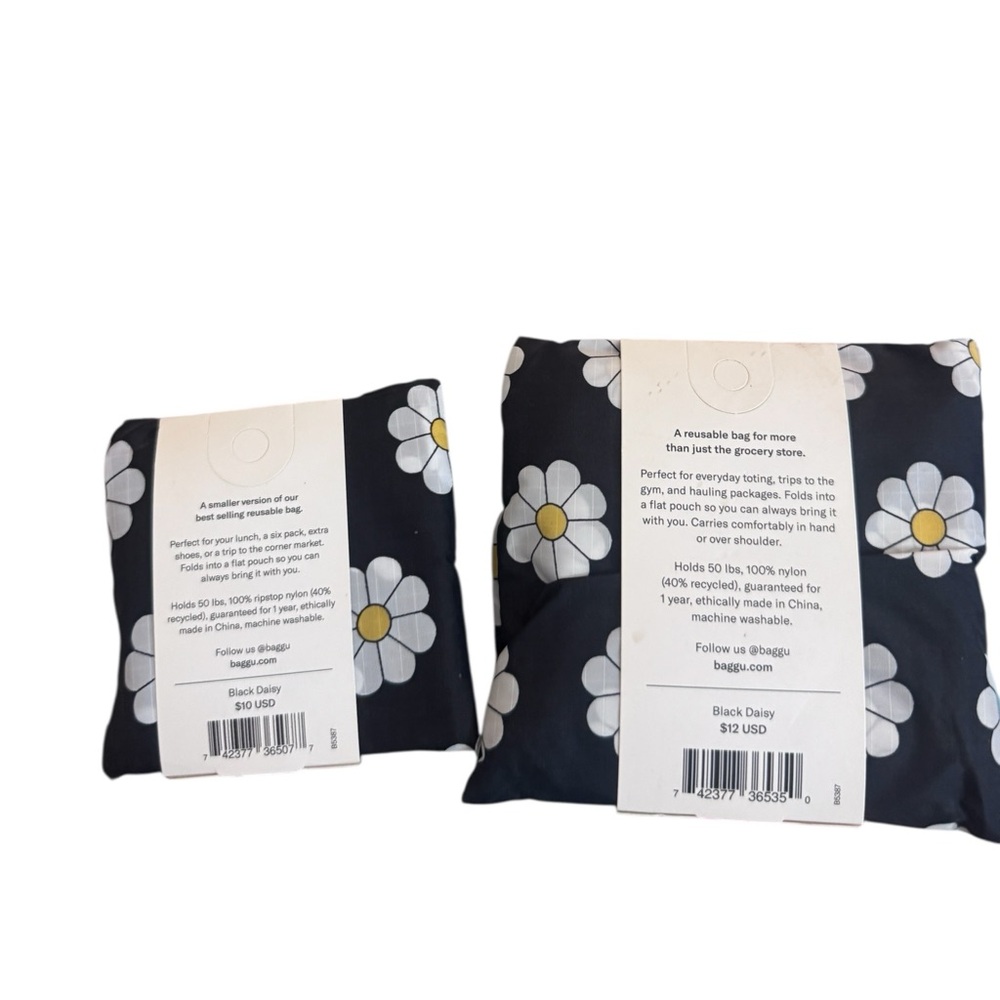 NWT BAGGU BUNDLE BLACK DAISY - Standard + Baby - Picture 2 of 3